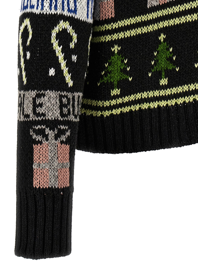 Magliano Black Cotton Cardigan - Buone feste Collection
