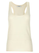 Max Mara Abbono White Cashmere Tank Top