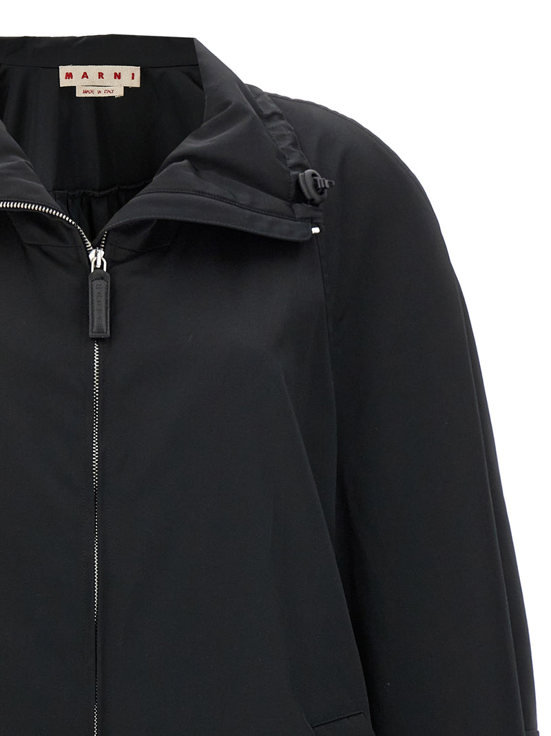 Marni Black Polyester Parka - Stylish Outerwear for Women