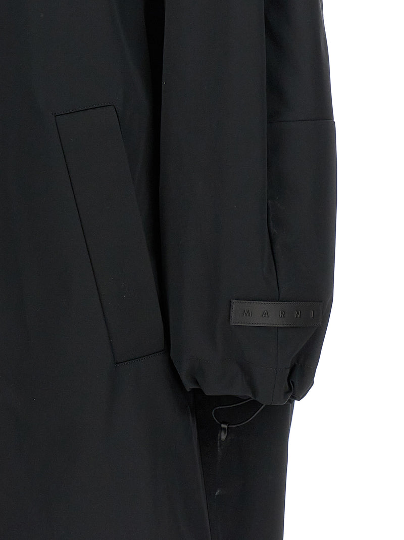 Marni Black Polyester Parka - Stylish Outerwear for Women