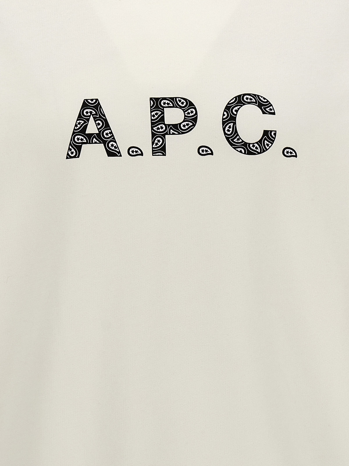 A.P.C. Timothy Bicolor Cotton Sweatshirt - White/Black