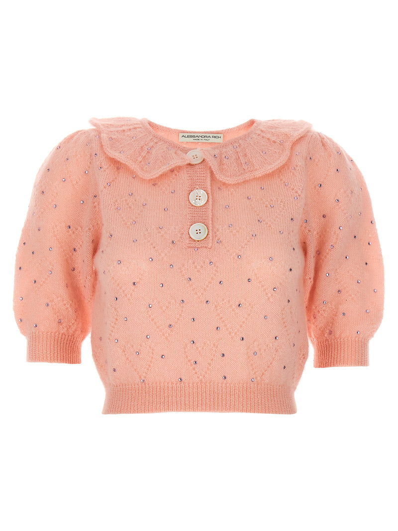 Alessandra Rich Multicolor Wool Cardigan