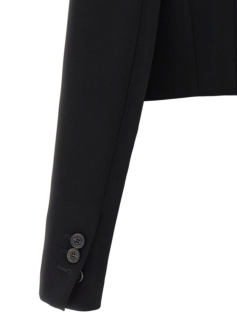 Dsquared² Black Polyester Full-Length Jacket for Women
