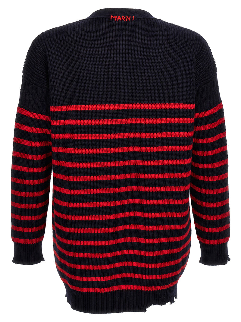 Marni Multicolor Virgin Wool Cardigan for Men