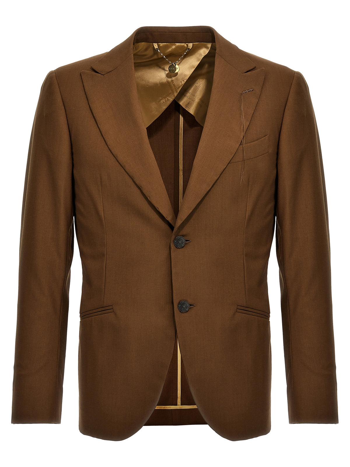 MAURIZIO MIRI Keanu Brown Wool Blazer for Men