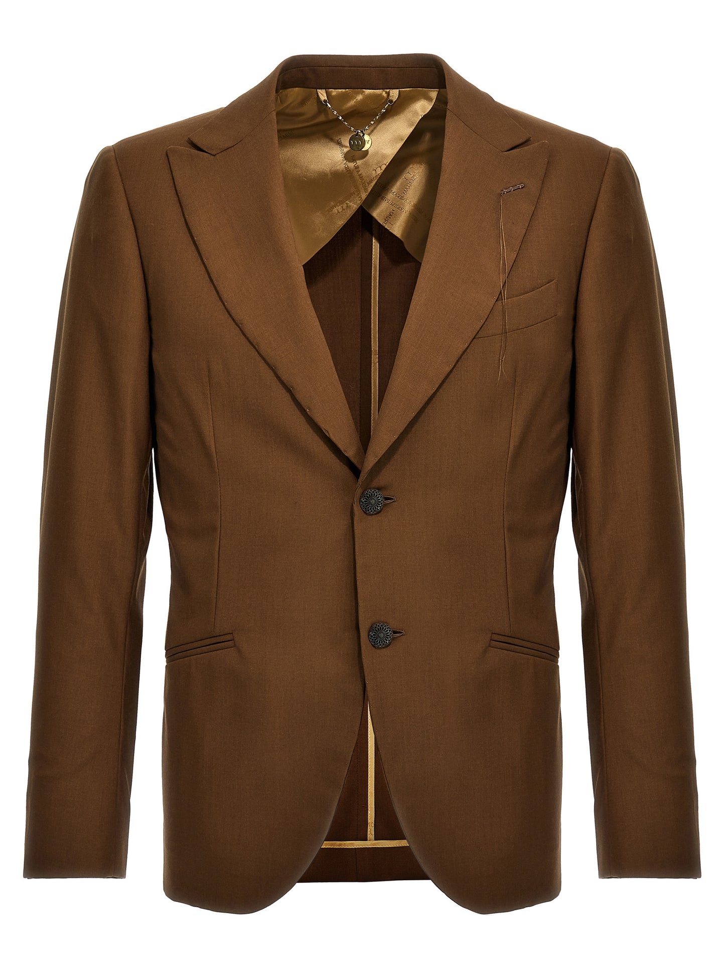 MAURIZIO MIRI Brown Wool Blazer