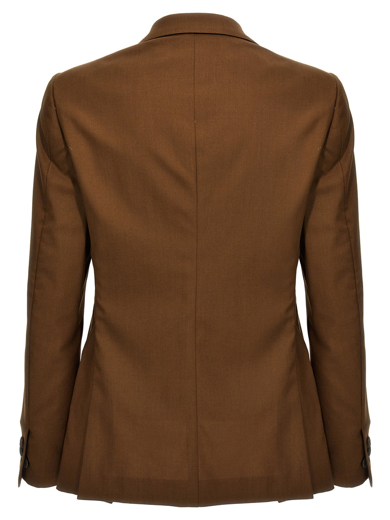 MAURIZIO MIRI Keanu Brown Wool Blazer for Men