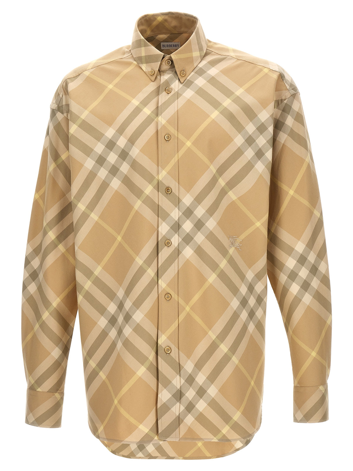 Burberry Beige Cotton Blouse for Men - Timeless Elegance