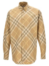 Burberry Beige Cotton Blouse for Men - Timeless Elegance
