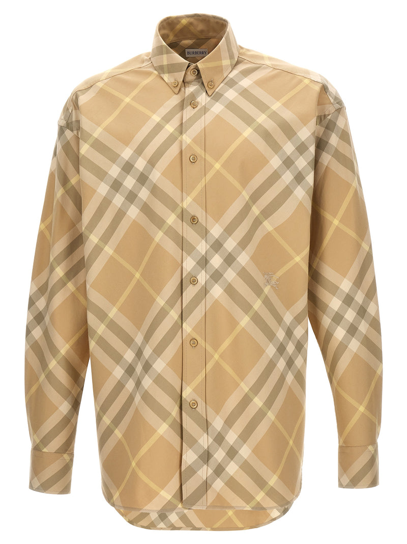 Burberry Beige Cotton Blouse for Men - Timeless Elegance
