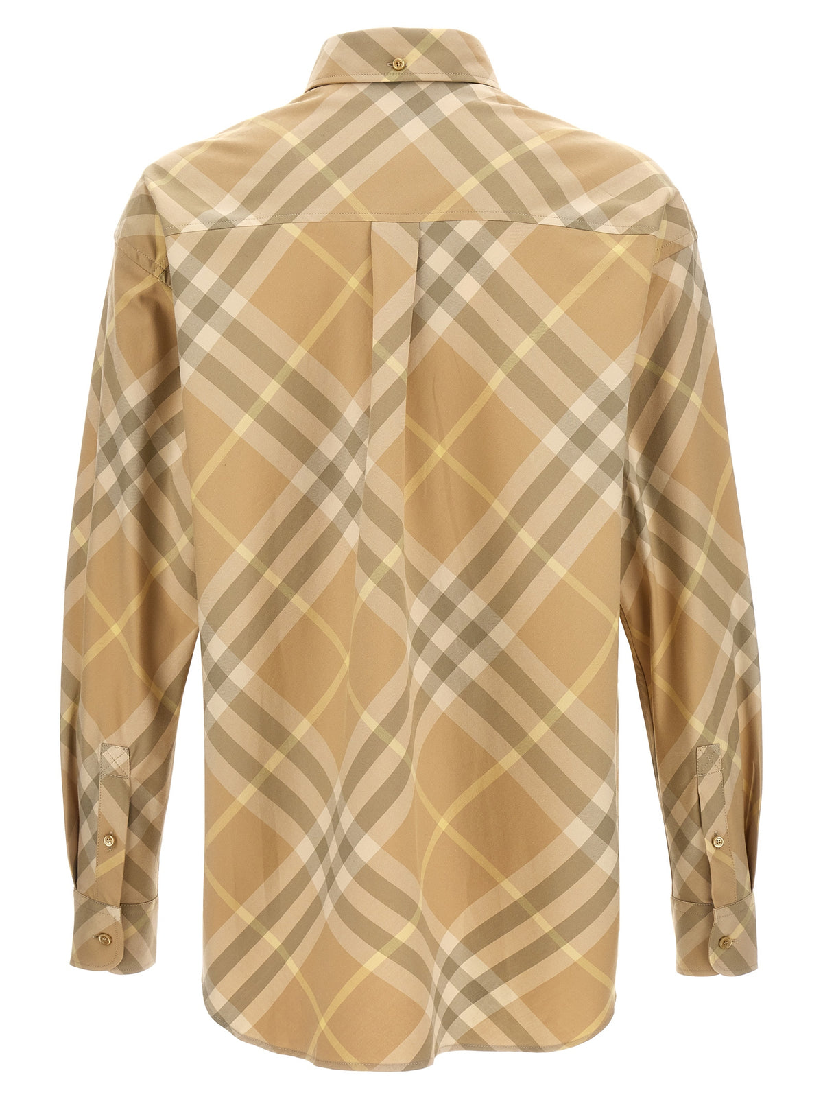 Burberry Beige Cotton Blouse for Men - Timeless Elegance