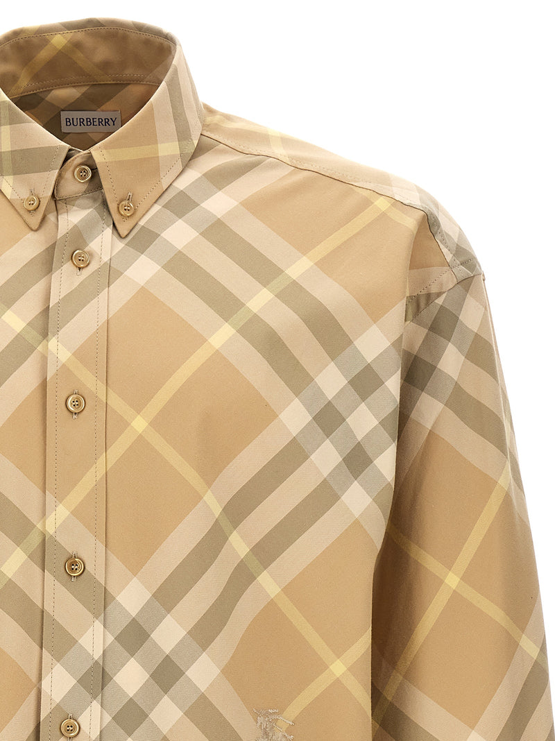Burberry Beige Cotton Blouse for Men - Timeless Elegance