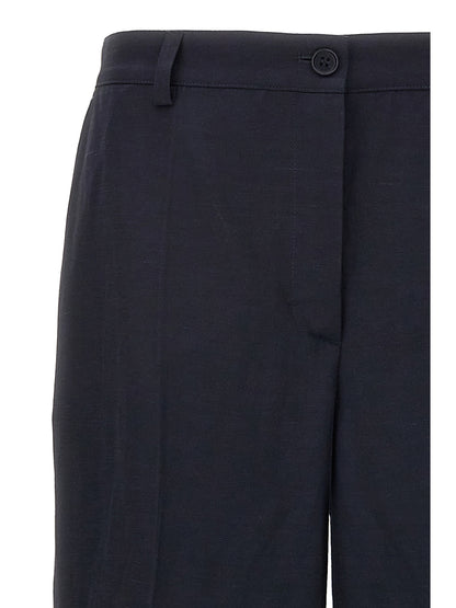 P.A.R.O.S.H. Blue Viscose Casual Pants