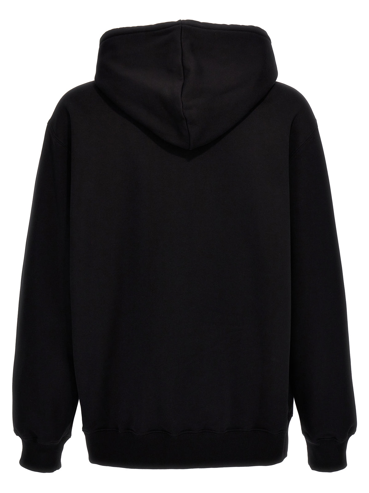 Sweatshirt en coton noir Lanvin ‘Curblace’ pour homme