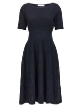 ANTONINO VALENTI Hela Blue Viscose Midi Dress