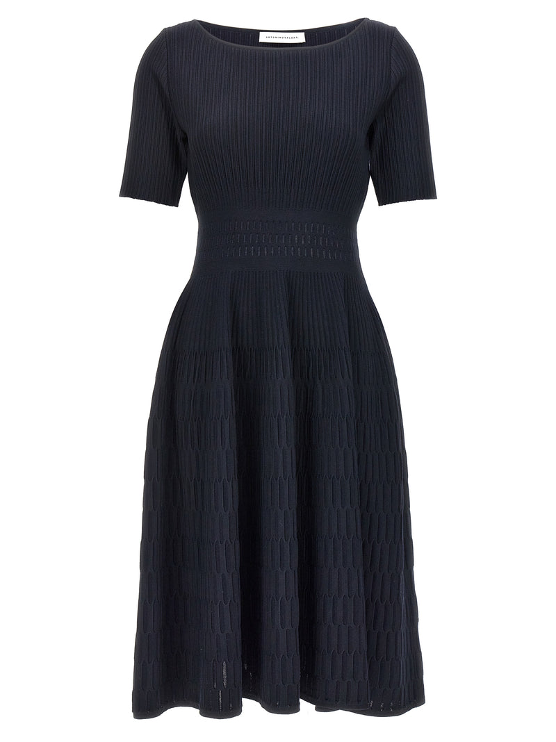ANTONINO VALENTI Blue Viscose Midi Dress - Hela Model