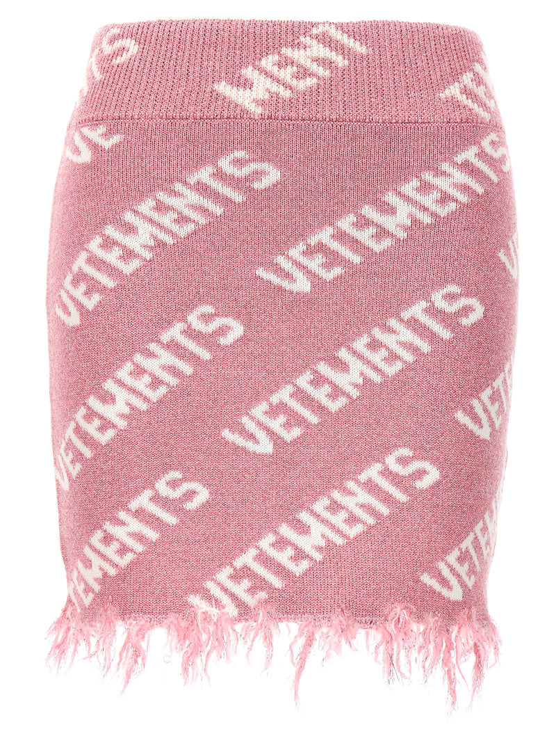 Vetements Multicolor Viscose Long Skirt