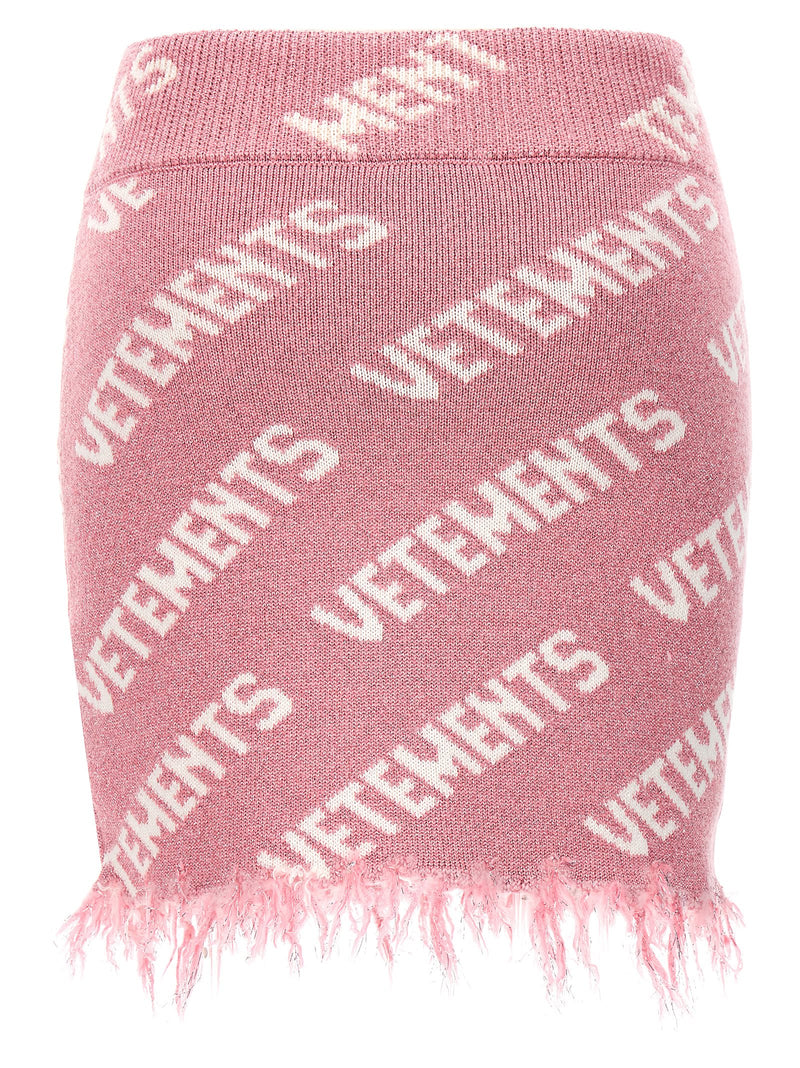 Vetements Multicolor Viscose Long Skirt