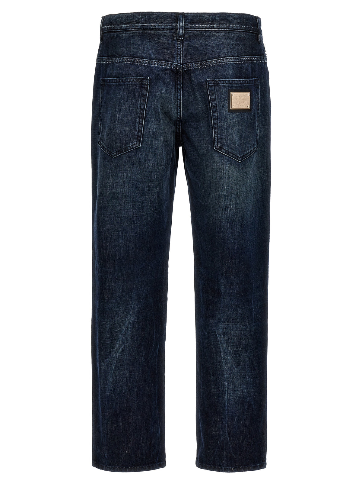 Dolce & Gabbana Blue Cotton Skinny Jeans for Men