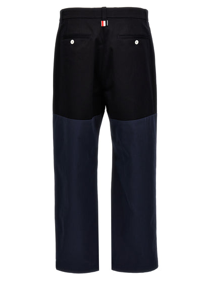 Thom Browne Blue Cotton Casual Pants