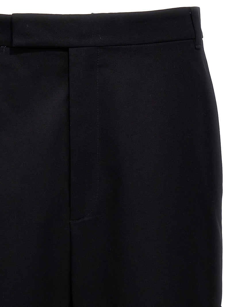 Thom Browne Blue Cotton Casual Pants - Unconstructed Combo Design