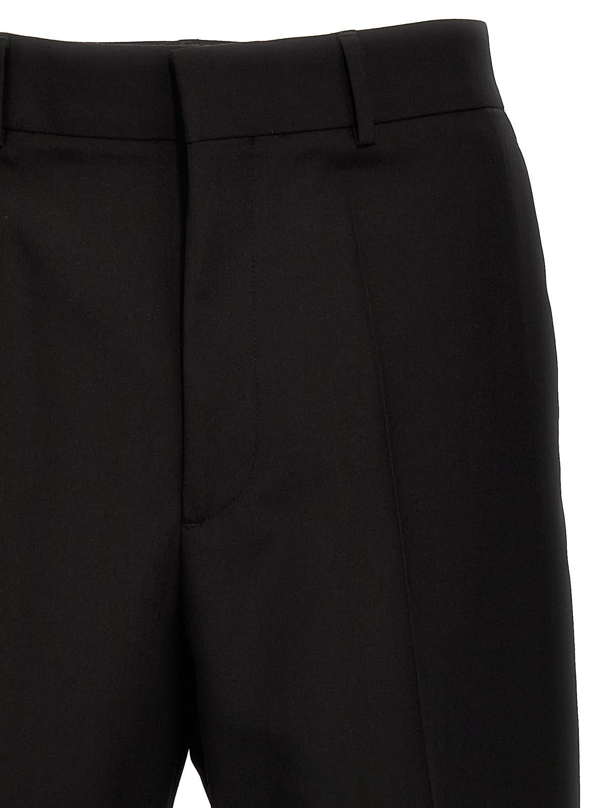 Valentino Garavani Black Virgin Wool Dress Pants for Men