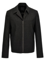 Givenchy Gray Virgin Wool Jacket for Men