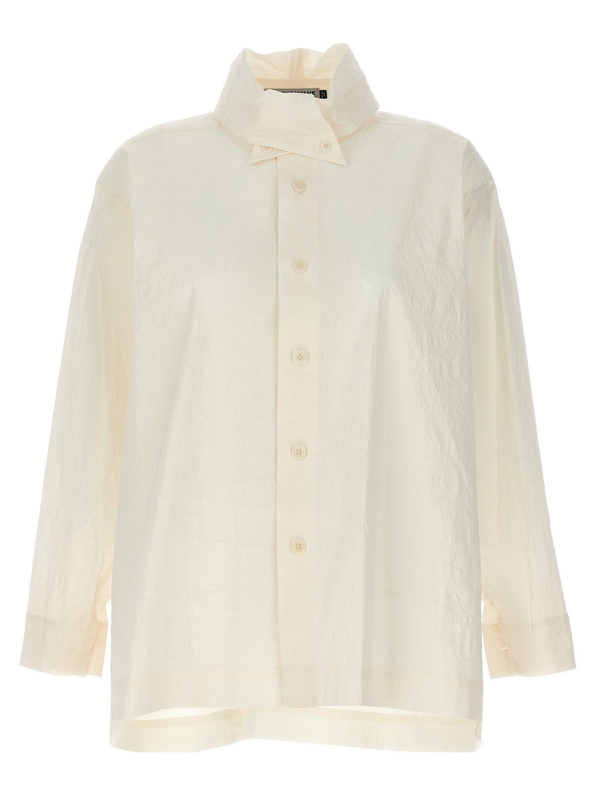 Issey Miyake White Fibers Blouse - Avant-Garde Design