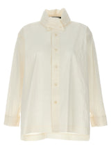 Issey Miyake White Fibers Blouse - Avant-Garde Design
