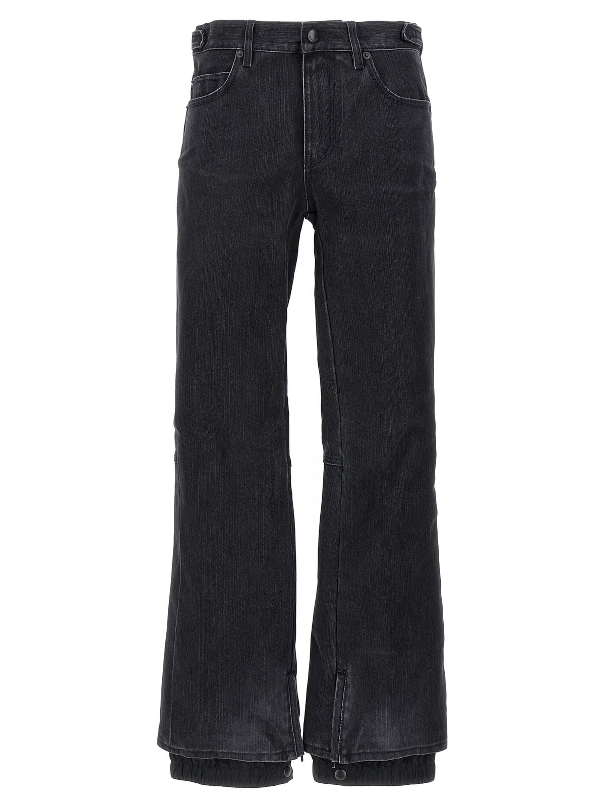 Balenciaga Black Cotton Flared Jeans for Winter Style