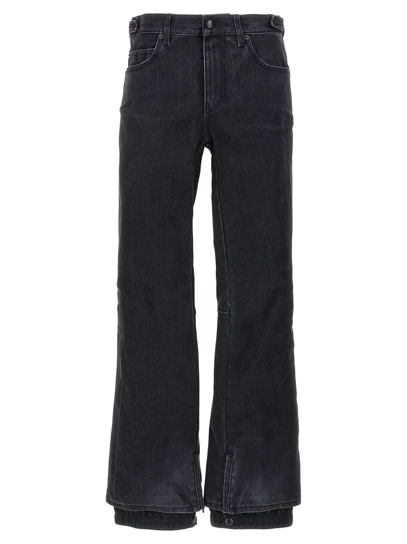 Balenciaga Black Cotton Flared Jeans for Winter Style