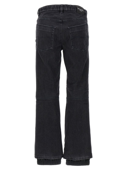 Balenciaga Black Cotton Flared Jeans