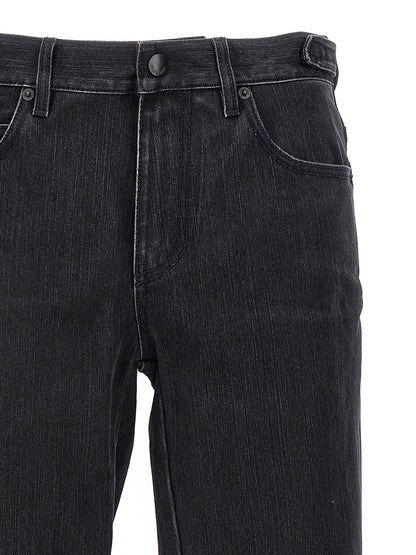 Balenciaga Black Cotton Flared Jeans