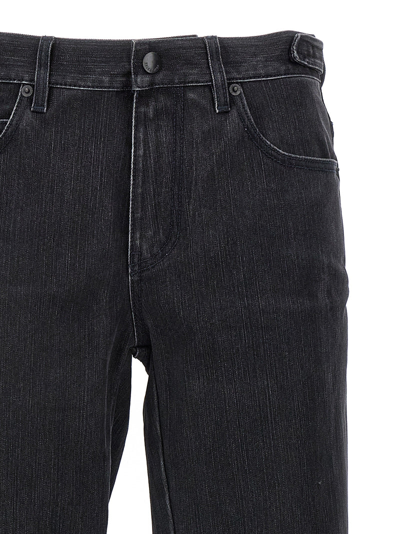 Balenciaga Black Cotton Flared Jeans for Winter Style