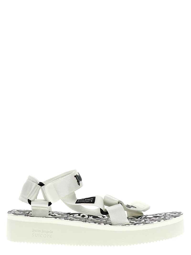 Palm Angels Bicolor Polyester Flat Sandals - Suicoke Depa