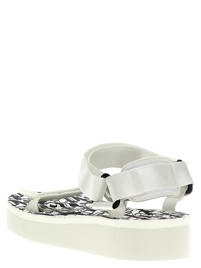 Palm Angels Bicolor Polyester Flat Sandals - Suicoke Depa