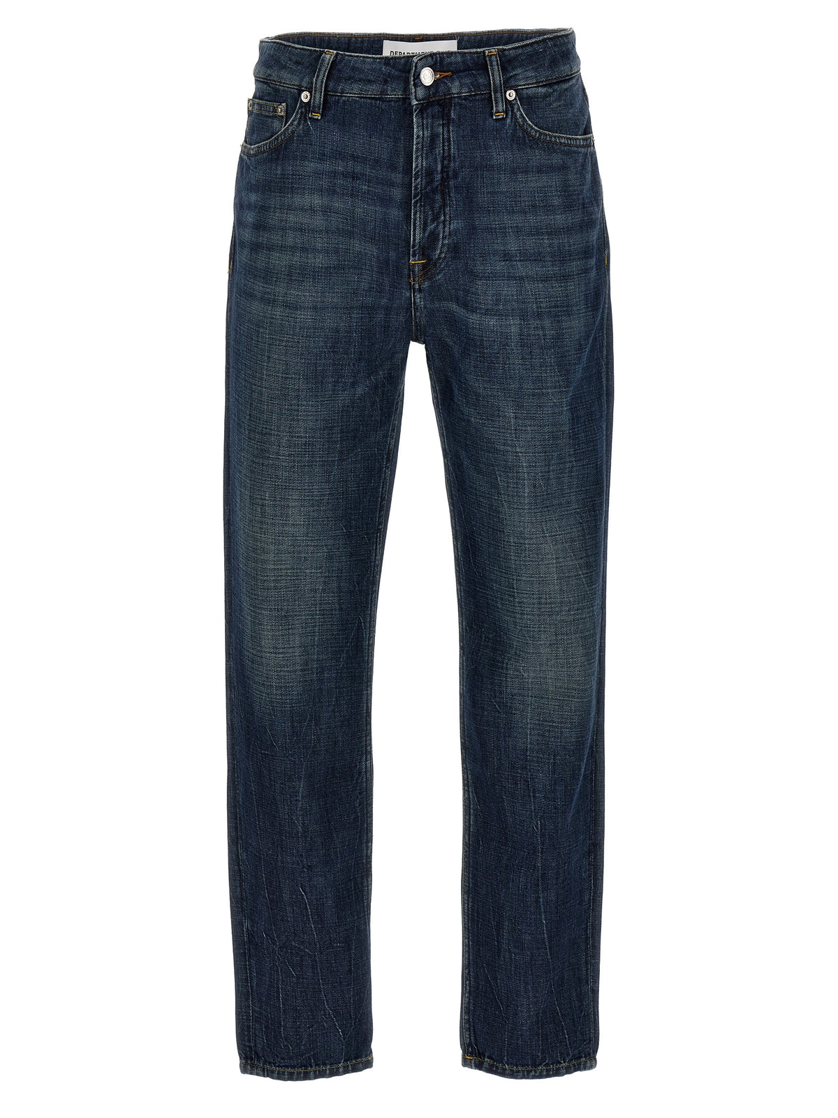 Department 5 Drake Blue Cotton Straight-Leg Jeans