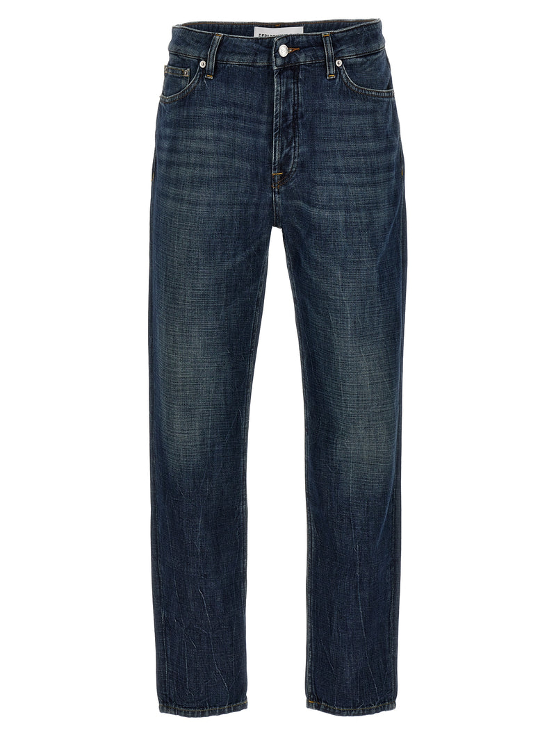 Department 5 Drake Blue Cotton Straight-Leg Jeans
