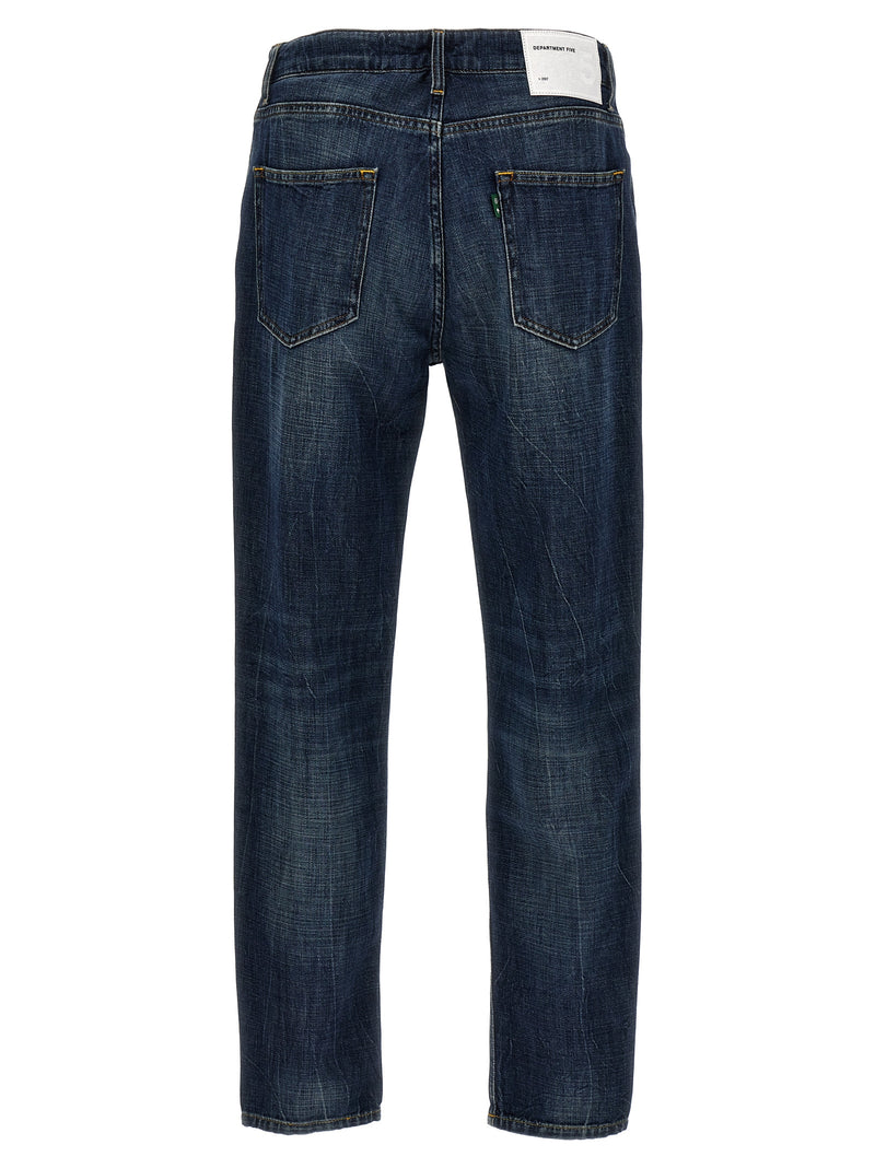 Department 5 Drake Blue Cotton Straight-Leg Jeans