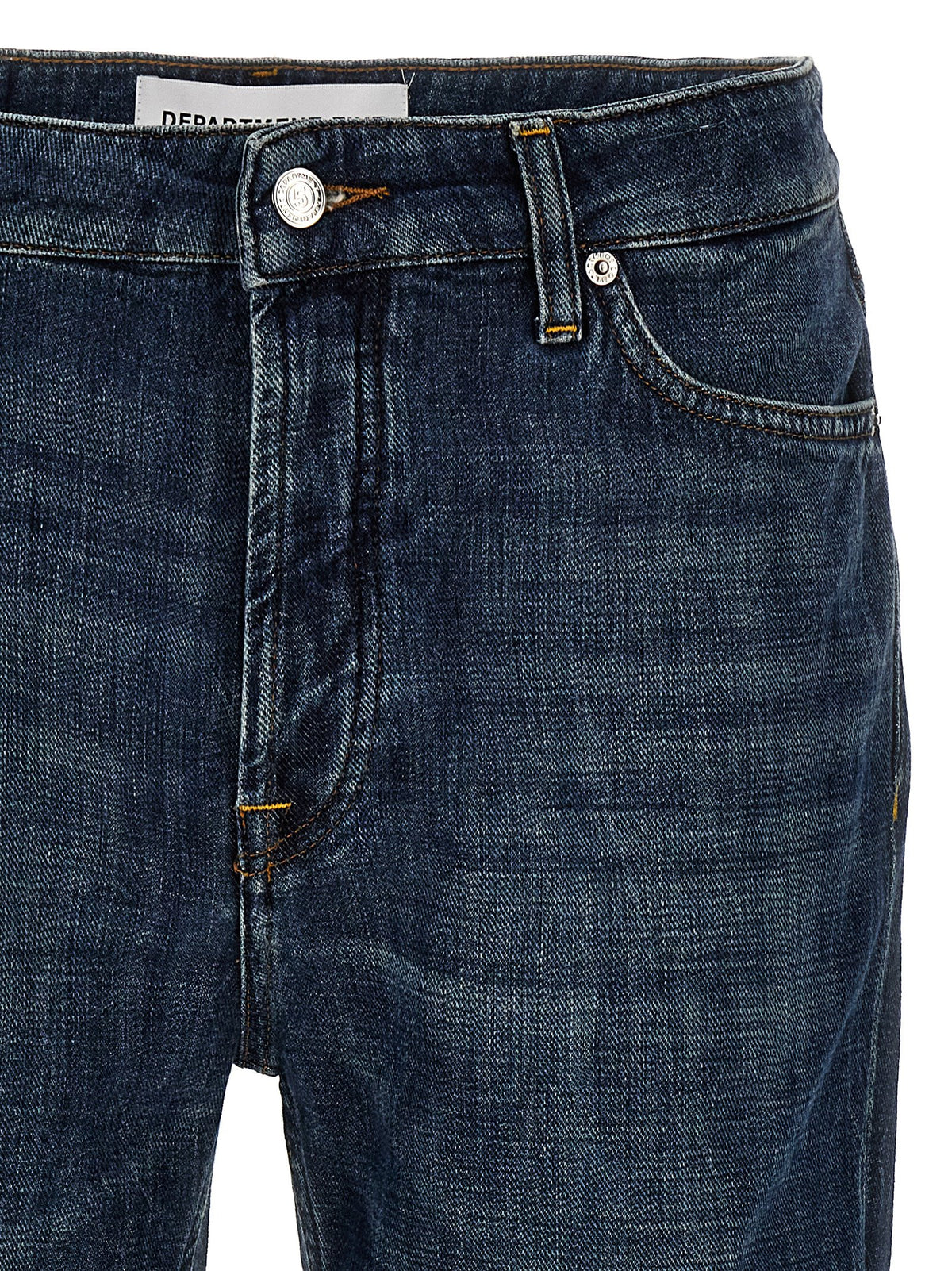 Department 5 Drake Blue Cotton Straight-Leg Jeans