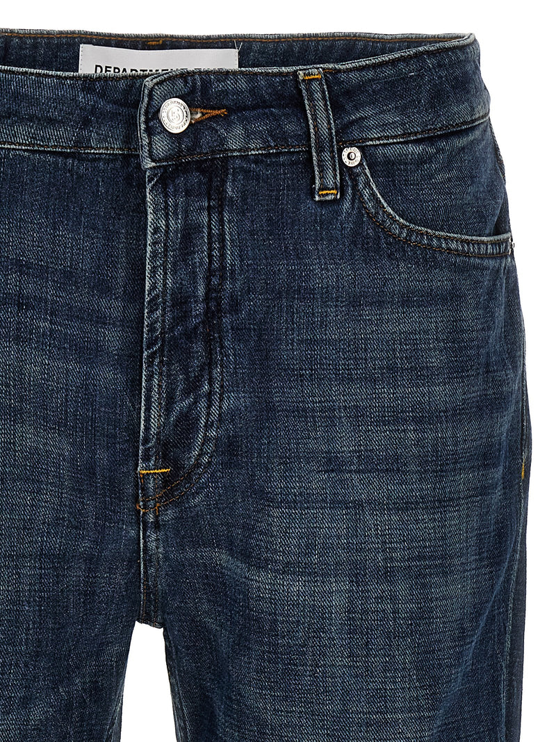 Department 5 Drake Blue Cotton Straight-Leg Jeans
