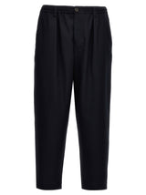 Marni Blue Virgin Wool Cropped Pants for Men