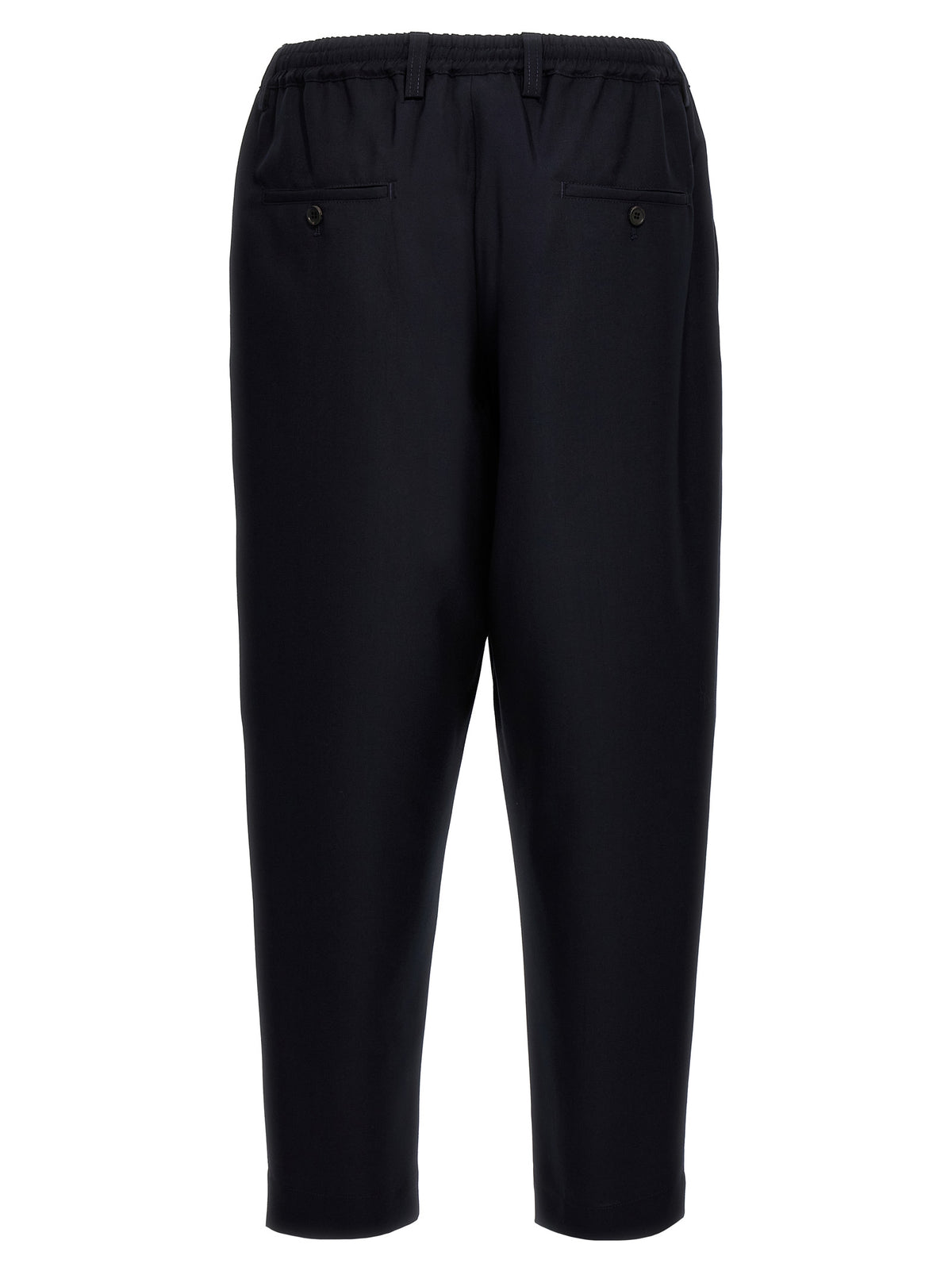 Marni Blue Virgin Wool Cropped Pants for Men