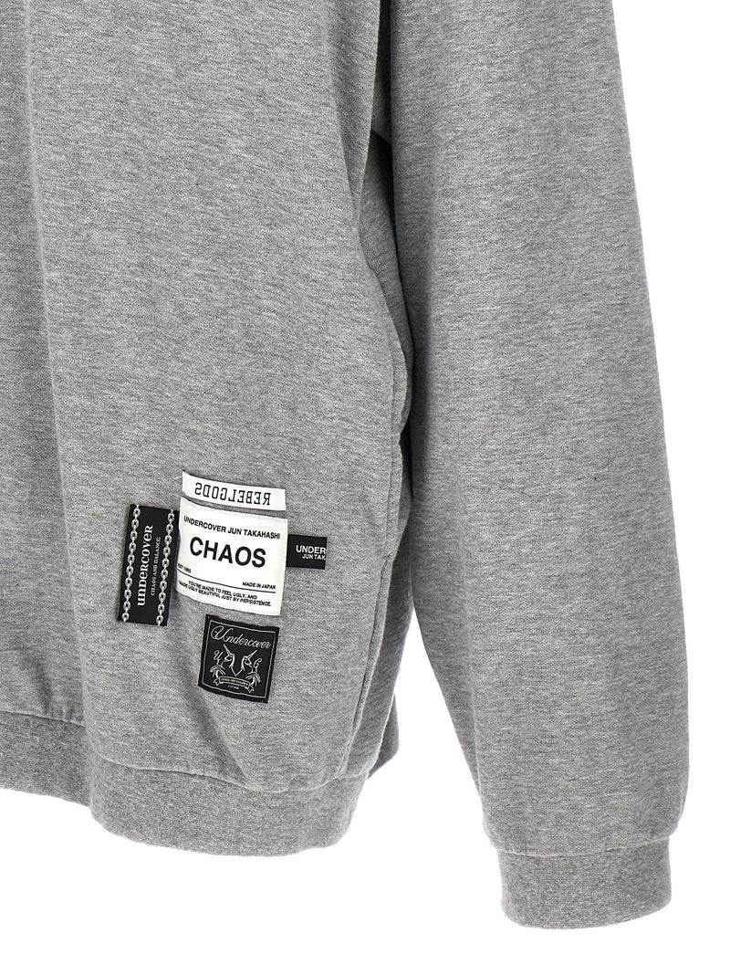 Undercover Gray Cotton Sweatshirt - Chaos and Balance
