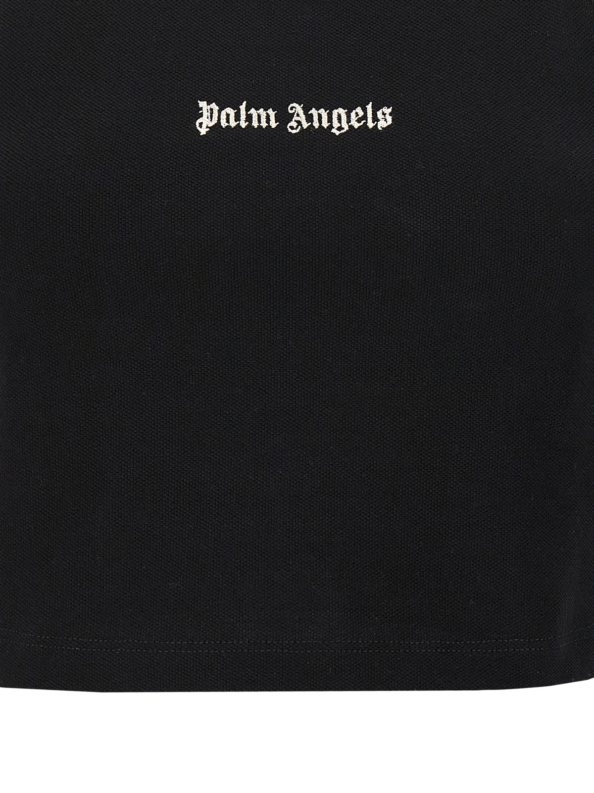 Palm Angels Bicolor Cotton Sport Bra - White/Black