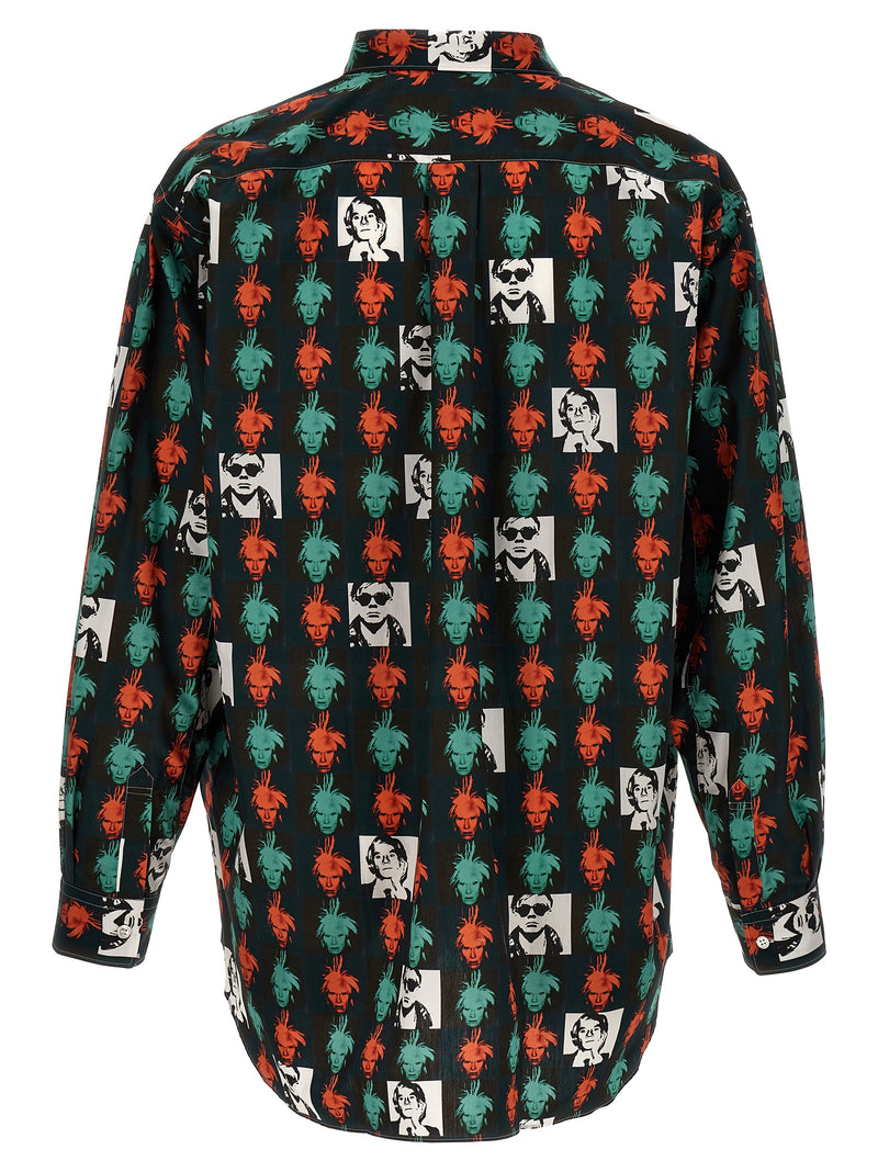 Comme Des Garçons Multicolor Cotton Blouse - Andy Warhol Design