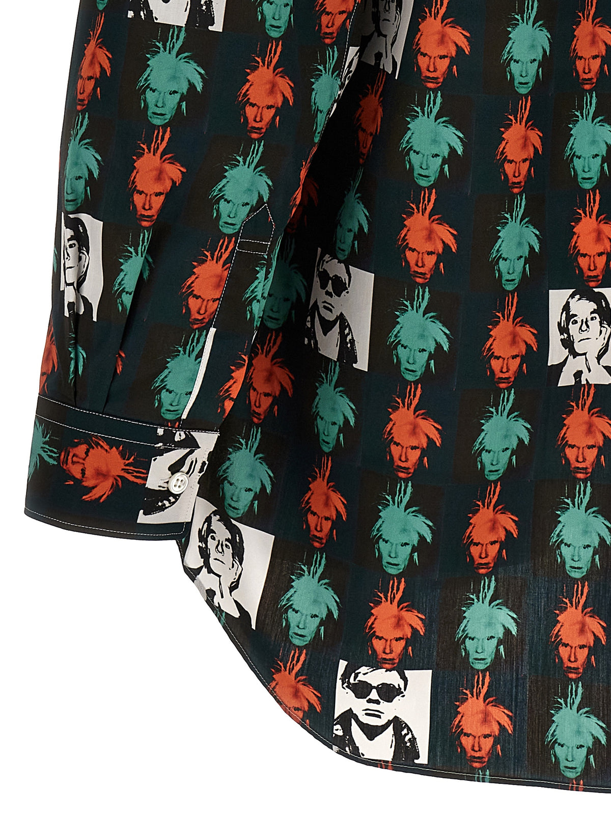 Comme Des Garçons Multicolor Cotton Blouse - Andy Warhol Design