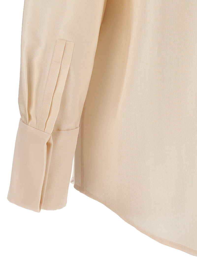 Saint Laurent Beige Acetate Blouse - Elegant & Versatile