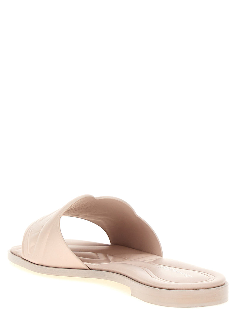 Alexander McQueen Multicolor Calfskin Slides for Women