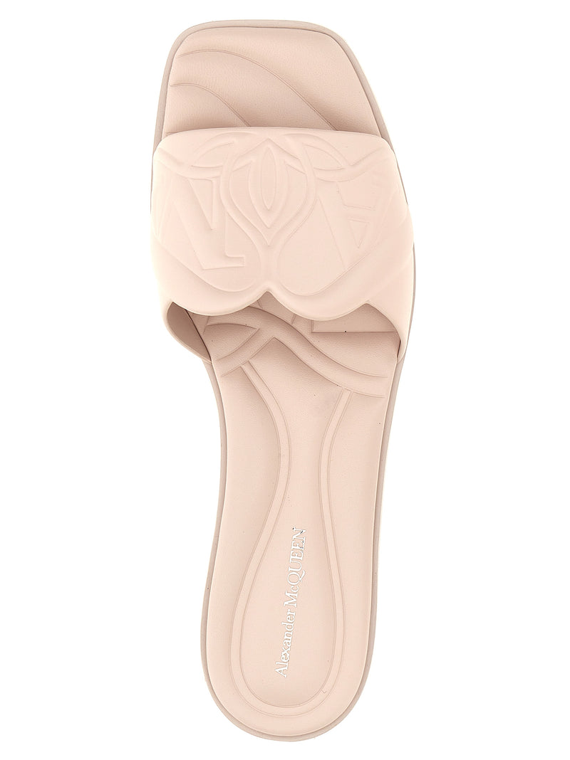 Alexander McQueen Multicolor Calfskin Slides for Women